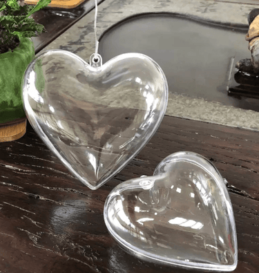 Corazón Transparente Rellenable